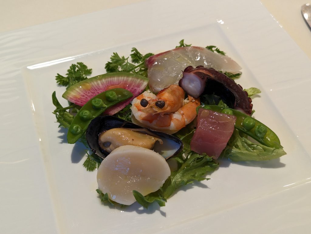 海の幸の盛り合わせ